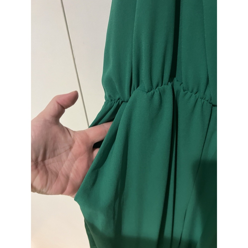 Fashion Union Women's Jumpsuit Small Green Tank Sleeveless Stretch Spaghetti - Picture 3 of 7